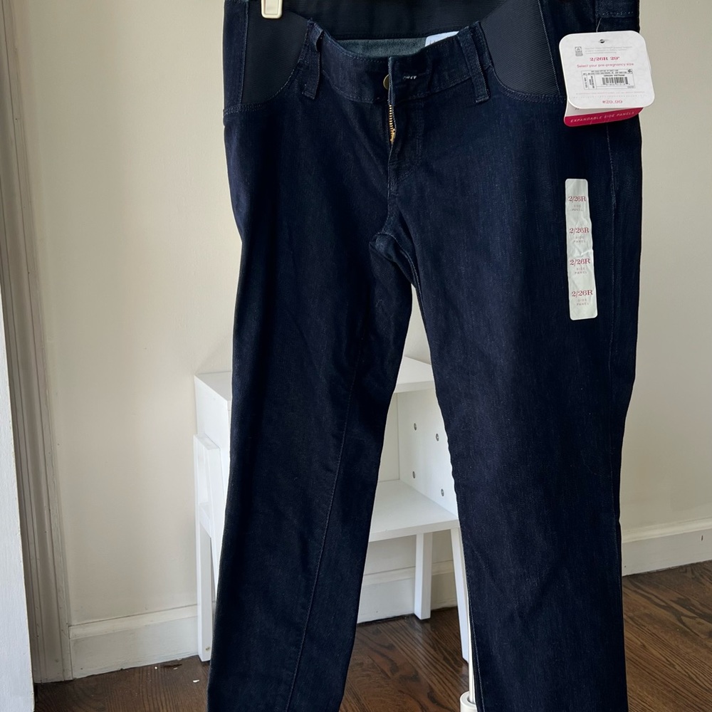 Blue Maternity Jeggings